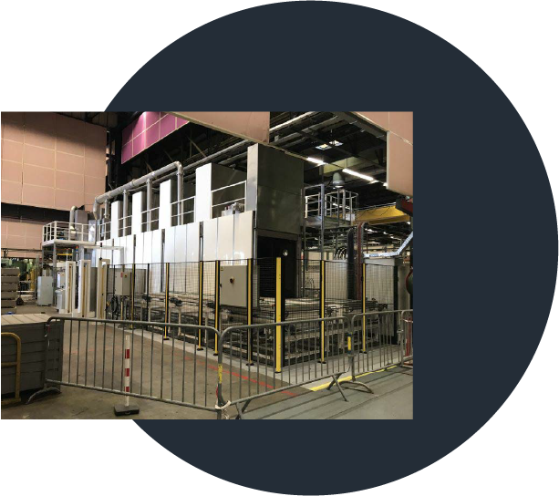 Sistema de lavado lineal ideal para componentes aeronáuticos