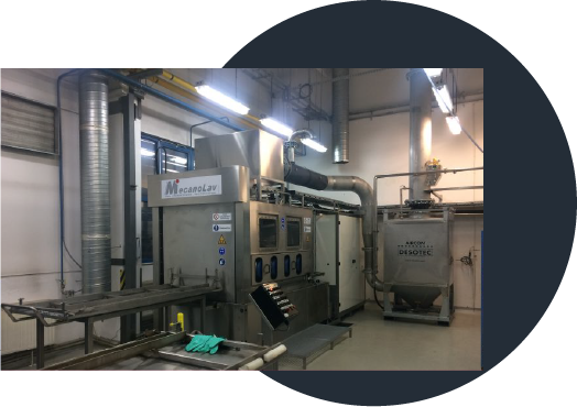 ATEX certified washing equipment