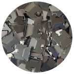 Batch of stamped steel parts with post-process cleaning