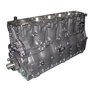 Engine block washing with high pressure spray system