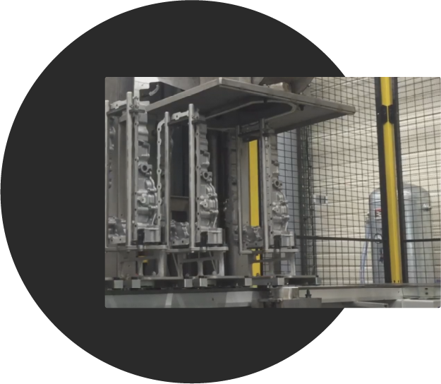 High productivity die casting cleaning machine