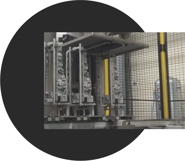 High productivity die casting cleaning machine