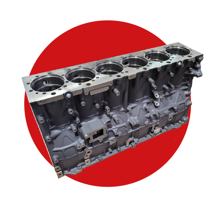 Limpieza de bloque motor maquinado