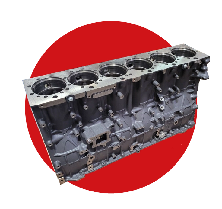 Machined engine block cleaning