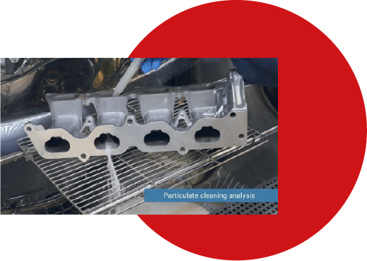 Particle extraction according to ISO 16232 for cleanliness control