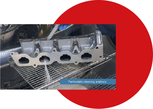 Particle extraction according to ISO 16232 for cleanliness control