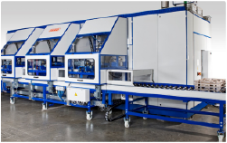 Solvent degreasing machine for contaminated metal parts