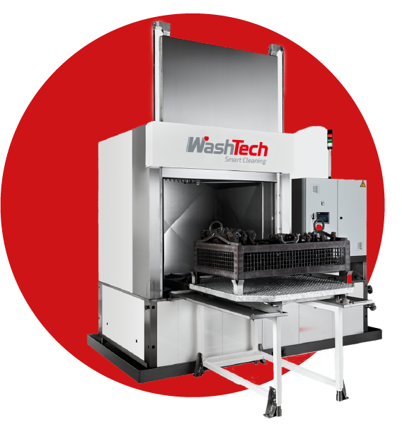 Spray washing machine for heat treatment