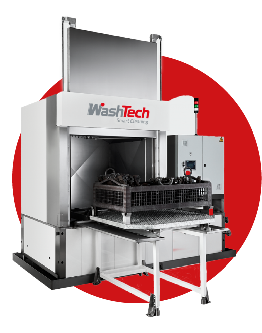 Spray washing machine for heat treatment