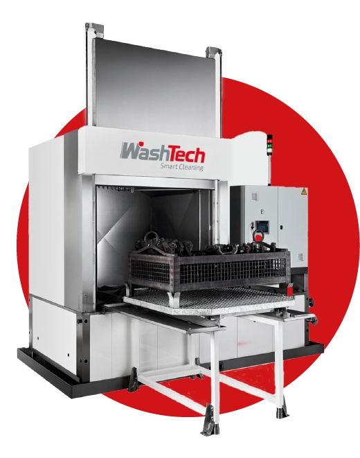 Spray washing machine for heat treatment