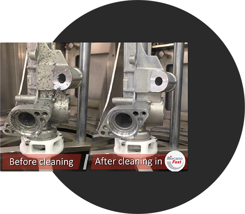 Steering rack housing with validated cleaning according to automotive standard