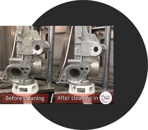 Steering rack housing with validated cleaning according to automotive standard
