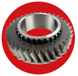 Transmission component treated with precision industrial washing