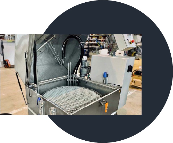 Automatic Washing and Rinsing in Rotating Basket Washer