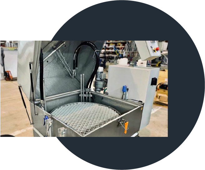 Automatic Washing and Rinsing in Rotating Basket Washer
