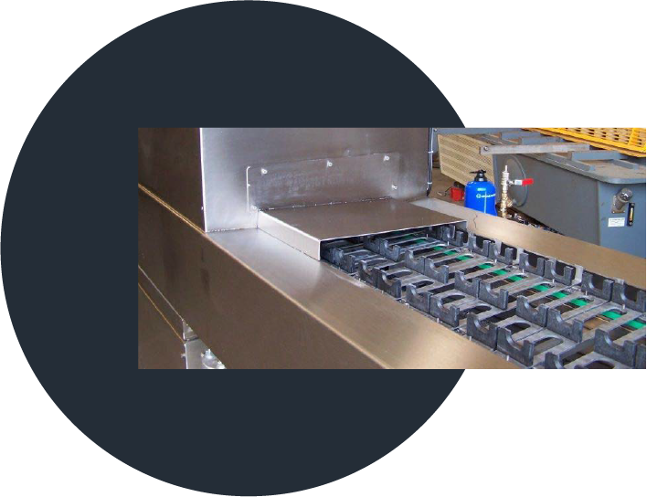 Custom Workpiece Holder for Multi Stage Washing Tunnel