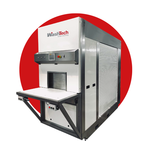 Industrial Parts Spray Washer in Basket for Machining and Maintenance Processes