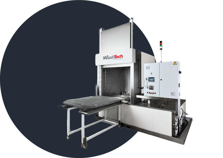 Parts Washer with Rotary Table and Single Tank for Industrial Cleaning