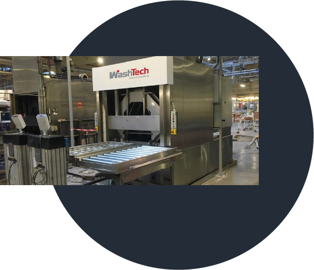 Robust Conveyor for Cleaning Line of Large Industrial Loads