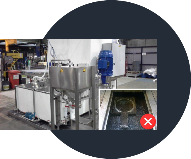 Single Tank Washer Equipped with Double Door and Residue Collection System